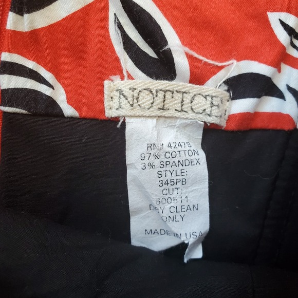 Notice tube top shaped structured size 10 vintage made in USA‎ Belt loop - Picture 6 of 6